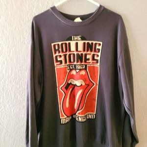 H&M Oversized The Rolling Stones Woman's Pullover Sweater.